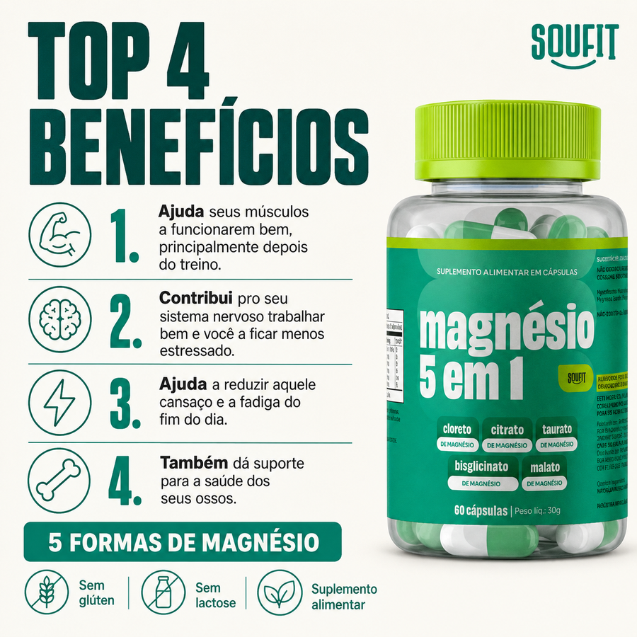 Magnésio 5 em 1